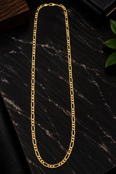 Figaro Zincir Unisex 14 Ayar Yeşil Altın